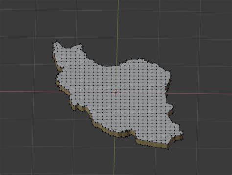 Map Of Iran Land Border With Flag 3d Model Cgtrader