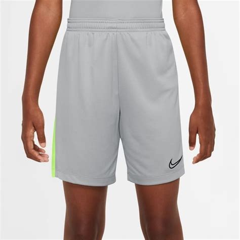 Nike Short D Entra Nement Dri Fit Academy Argent Jaune Fluo Noir