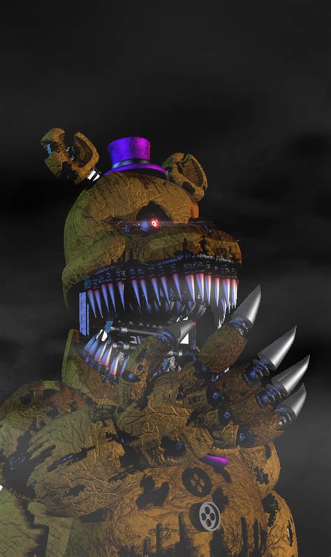 Fnaf 4 Blender Nightmare Fredbear By Animation Alex On Deviantart