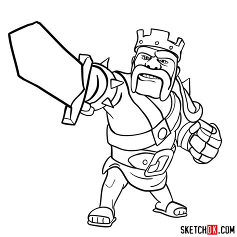 How To Draw A Barbarian From Clash Of Clans