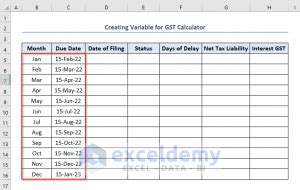 How To Create Gst Interest Calculator In Excel With Useful Steps