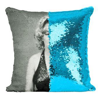 Fabulous Housse de Coussin à Sequin Paillettes Turquoise Marilyn