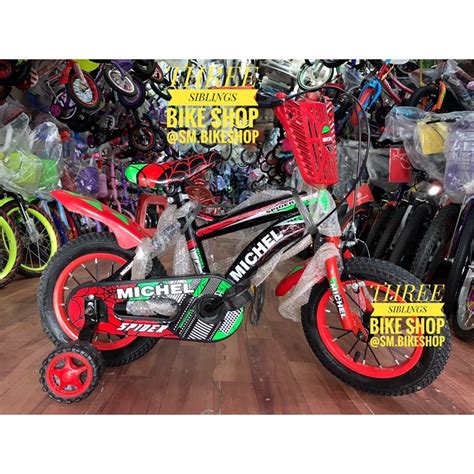 Jual Sepeda Bmx Anak Michel Karakter Spiderman 12 Inch Warna Hitam