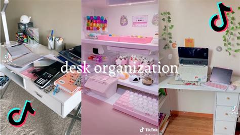 Desk Organization Tour 🖥️ Ii Tik A Tok Youtube