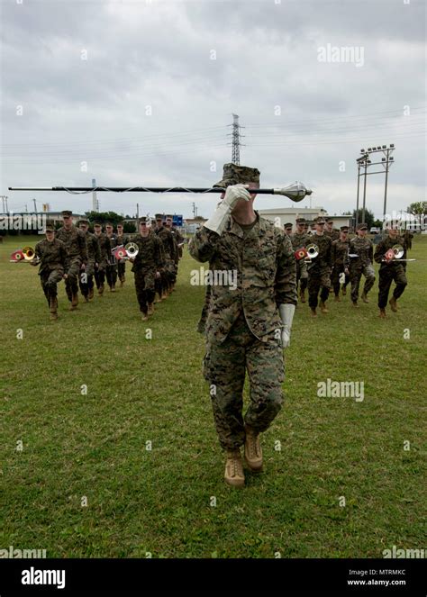 The III Marine Expeditionary Force Band Performs During A Change Of