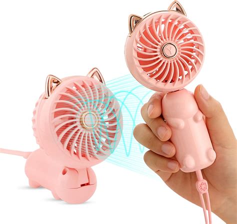 Amazon QearFun Handheld Lanyard Fan Portable Mini Hand Held Fan