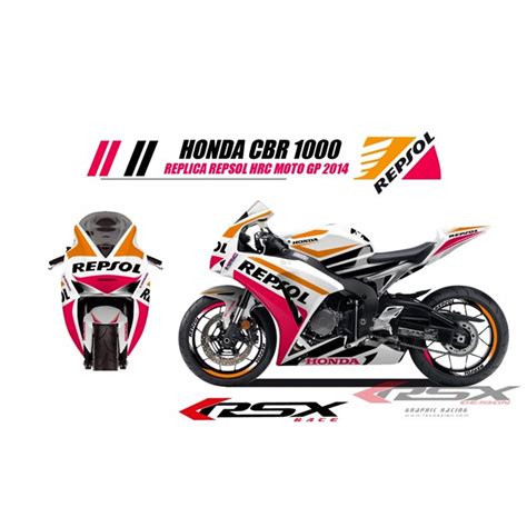 RSX kit déco racing HONDA CBR1000 REPSOL 12