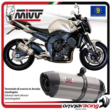 Mivv Exhaust Slip On Suono Approved Steel Yamaha Fz1 Fz1 Fazer