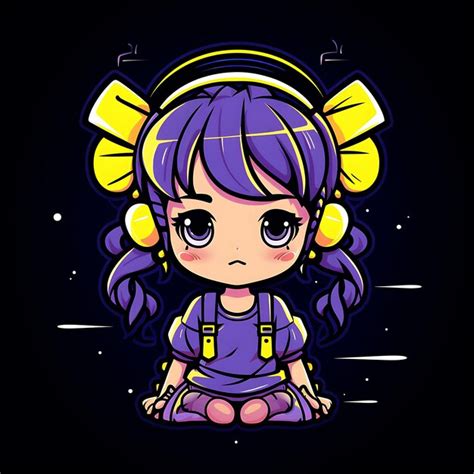Premium Photo Neon Anime Stickers Express Your Anime Love With