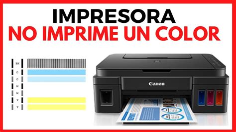 A Printer With The Words Impresora No Imprime Un Color