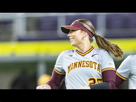 Gopher Softball Senior Salute Autumn Pease Youtube