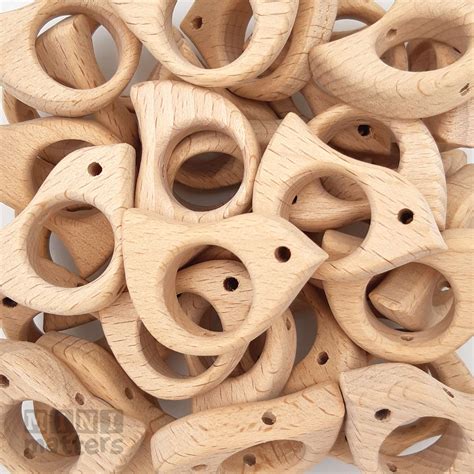 Large Bird Wood Beads Mini Matters