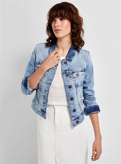 La Veste Denim Délavé Samantha Mavi Vestes De Jeans Pour Femme Automne Hiver 2019 Simons