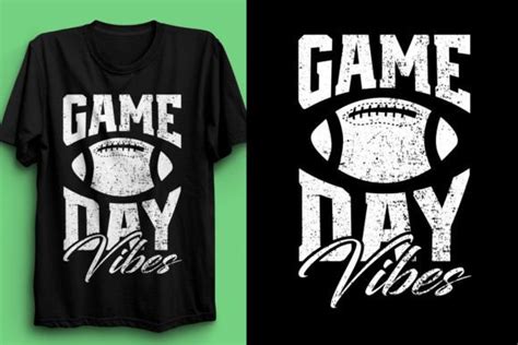 Game Day Vibes Football T-Shirt Design Graphic by fatimaakhter01936 ...