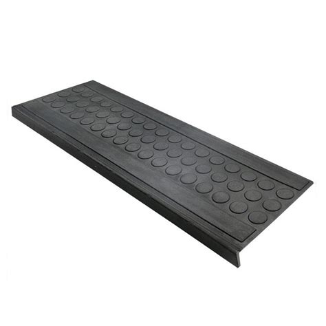 Outdoor Stair Tread Mats | Anti-slip Rubber Step Mat | Circular Studde — Floordirekt UK