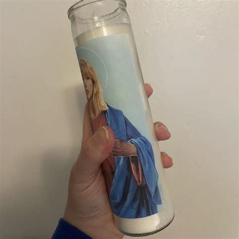 Taylor Swift Jesus Candle 😇 Custom made for each... - Depop