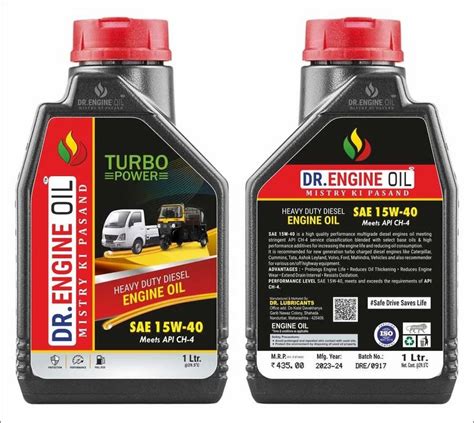 Dr Engine Oil 15W40 Turbo Power Heavy Duty Engine Oil Bottle Of 1L At