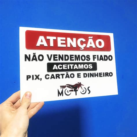 Placa Poliestireno N O Vendemos Fiado X Cm Shopee Brasil