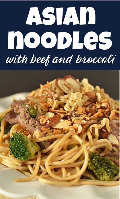 Asian Noodles With Beef And Broccoli Beef Recipes For Dinner Asian Beef Leftover Steak Recipes