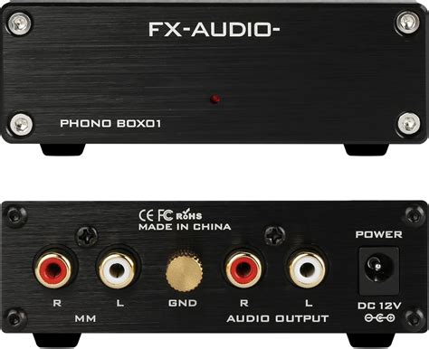 Fxaudio Box Preamplificador Para Tocadiscos Phono Reproductor De