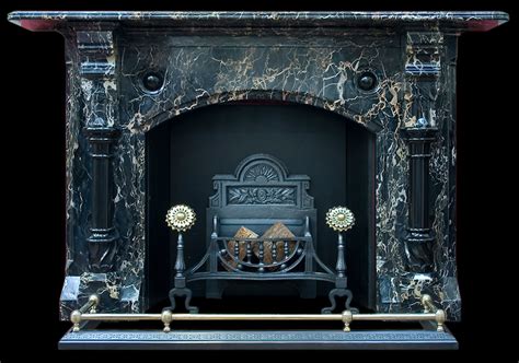 Victorian Portoro Marble Fire Surround