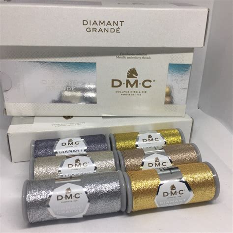 Dmc Diamant Grande Metallic Thread Yd Various Colors Etsy