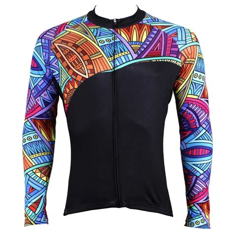 2016 New Men S Long Sleeve Cycling Jersey Black Bike Shirt Male Blue