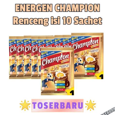 Energen Champion Renceng Isi Bungkus Lazada Indonesia