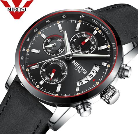 Aliexpress Buy NIBOSI Men Watch Top Brand Luxury Male Leather