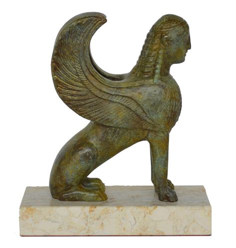 Sphinx of Naxos Bronze Sculpture Archaeological Museum of - Etsy