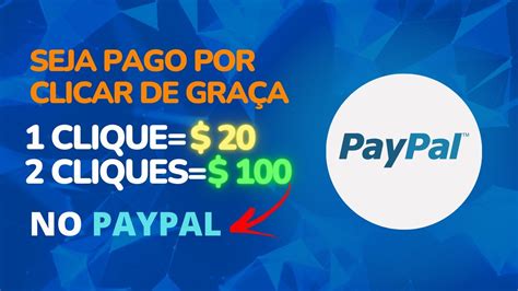 Ganhar Dinheiro PAYPAL rápido por cliques 100 por 5 Cliques Ganhar