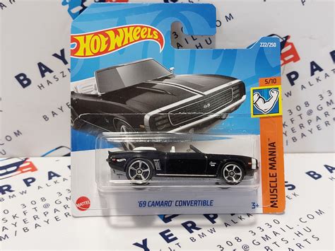 HW Muscle Mania 5 10 69 Camaro Convertible Hot W