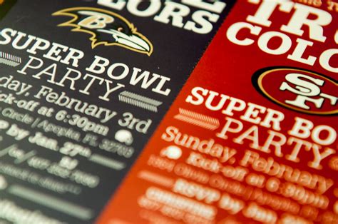 Super Bowl Party Invitation on Behance