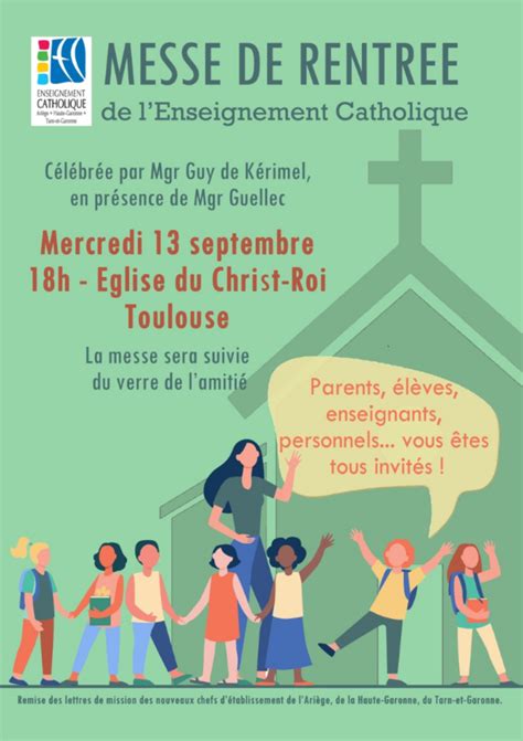 Messe de rentrée de l Enseignement Catholique Le Caousou