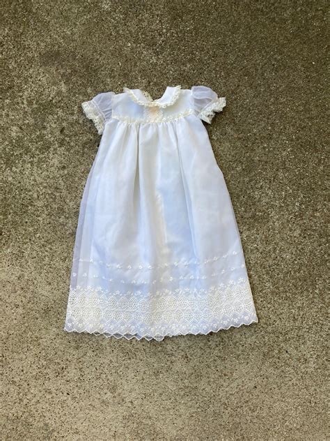 Vintage Baptism Dress Baptismal Gown Vintage Bonnet - Etsy