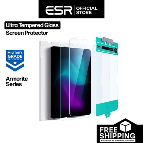 ESR Armorite Military Grade Tempered Glass For IPad Air IPad Pro 11 13