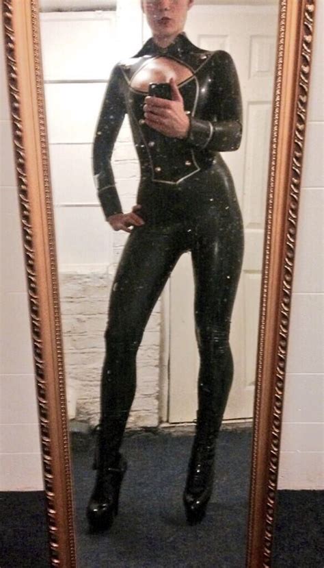 Latex Catsuit Latex Catsuit Leather Pants Selfies Women Fashion