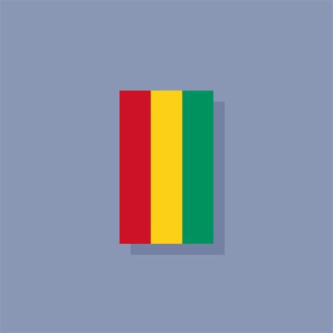 Premium Vector Illustration Of Guinea Flag Template