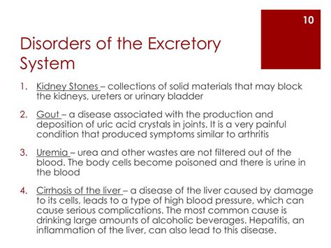 Disorders Of Excretory System