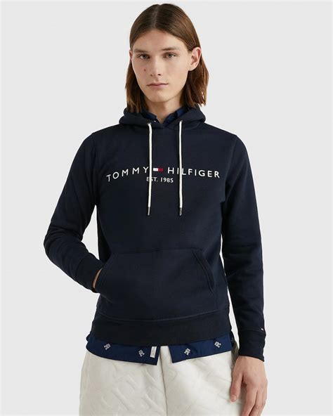 Tommy Hilfiger Mens Core Tommy Logo Hoodie Mens From Cho Fashion And