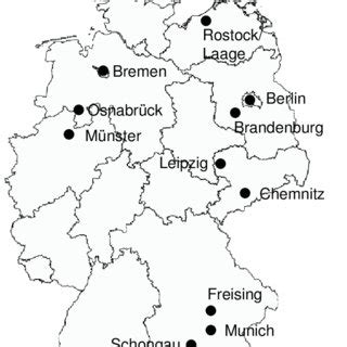 Figure Locations Of The Fl Ea Collection Study Sites In Germany