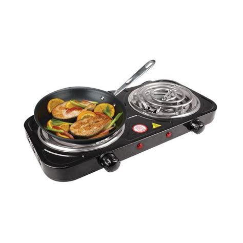 Electric Stove Double For Cooking Hot Plate Heat Up In Just Mins Easy To Clean W