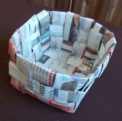 Newspaper Basket | Fun Family Crafts