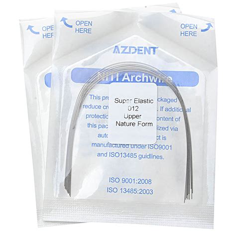 Azdent Dental Orthodontic Super Elastic Niti Arch Wires Round Natural