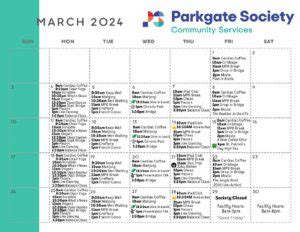 March April Calendar Parkgate Society