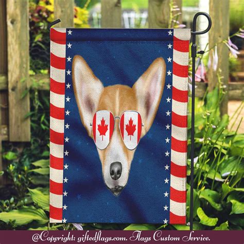 Canadian Pembroke Welsh Corgi Dog Canada Pocket Garden Flag House Flag