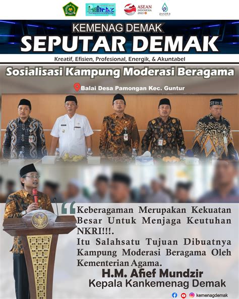 Sosialisasi Kampung Moderasi Beragama Kantor Wilayah Kementerian