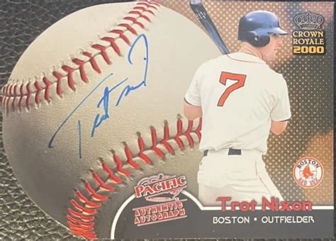 AUTOGRAPHE TROT NIXON 2000 Crown Royale Sweet Spot Signatures #2 Red ...