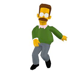 Ned Flanders Sticker – Ned Flanders – discover and share GIFs