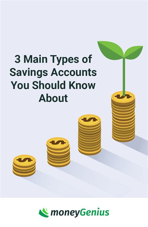 3 Main Types Of Savings Accounts You Should Know About MoneyGenius